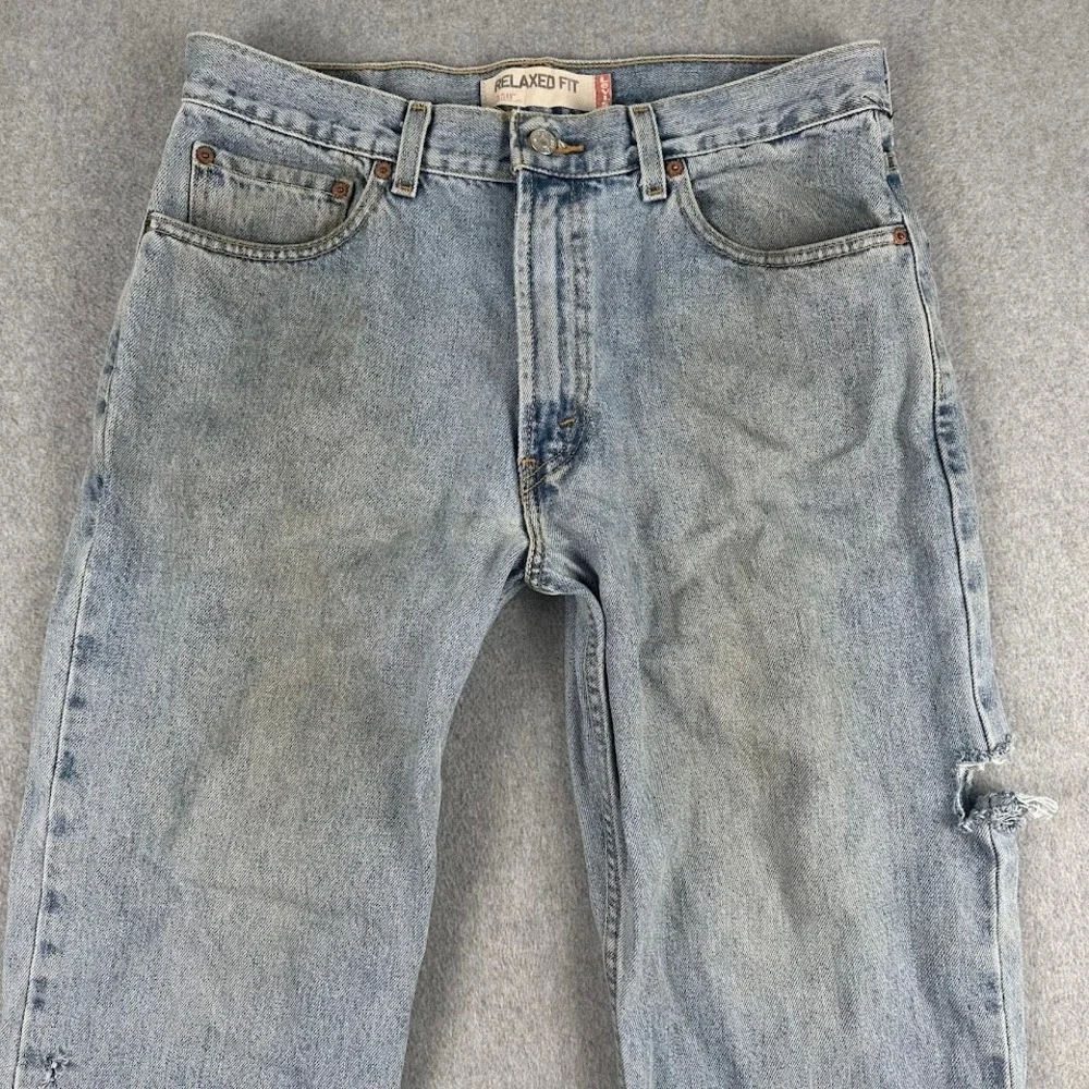 Vintage‎ Levi 550 Mens Jeans 34x30 (33x29) Relaxed Fit Thrashed Distressed Y2K